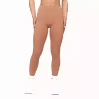 Leggings Damen Hohe Taille ohne Taschen Caramel