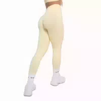 Leggings Damen Luma mit Hohem Bund in Butter Yellow
