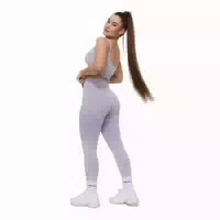 Leggings Damen Nahtlos mit Hoher Taille Lift Violett