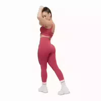 Leggings Damen Nahtlos mit Hoher Taille in Bloom
