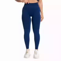 Leggings Damen mit Hoher Taille und Knöchellänge in Schwarz