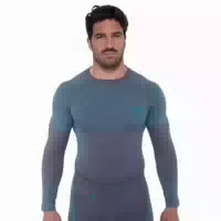 Og1 Seamless Long Sleeve Herren Slim Black Red Langarm