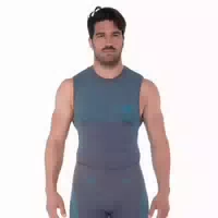Og1 Seamless Tank Top Herren Slim Grey Blue