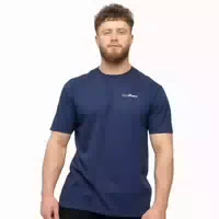 T Shirt Herren Regular Kurzarm Marineblau Basic