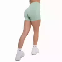 Shorts Damen Luma Slim mit Hohem Bund in Pistachio