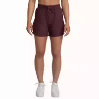 Shorts Damen Regular mit Kordelzug und Taschen in Eggplant