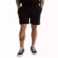 Shorts Herren Regular Limitless Schwarz mit Kordelzug und Taschen