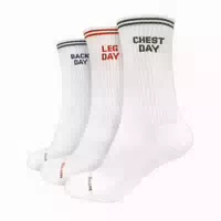 Socken Unisex 3er Pack mit 3 4 Länge und Nahtloser Spitze in Weiß