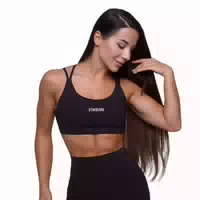 Sport Bh Damen Fit mit Gekreuzten Trägern in Black