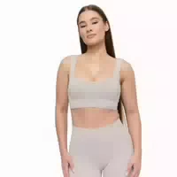 Sport Bh Damen Lift Nahtlos mit Breiten Trägern in Grau