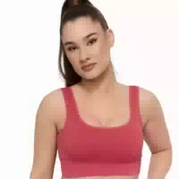 Sport Bh Damen Nahtlos mit Breiten Trägern Lift Violett