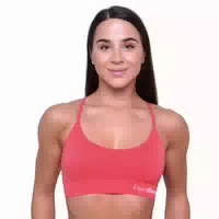 Sport Bh Damen String mit Verstellbaren Trägern in Nude