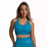 Sport Bh Damen mit Verstellbaren Trägern und Pads Limitless Aquamarine
