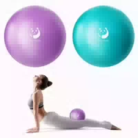 Gymnastikball 23 25cm Klein Pilates Yoga Fitness Purple Pump 1 st