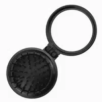 Mini Haarbürste mit Kosmetikspiegel Schwarz Reduziert Stat 1 st