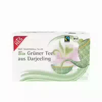 H&s Wohlfühltee Grüner Tee aus Darjeeling 20x2 g Filterbeutel