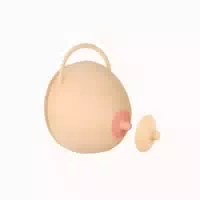Milchspendene Demonstrationsbrust Ivory