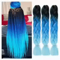Haar Extensions Kunsthaar Kanekalon Jumbo Braid 24 Zoll Ombr 1 st