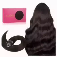 Haarextensions Microring 40cm 50s 5 Micro#1b Natürliches Sch 1 st