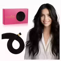 Haar Extensions I Tip Echthaar 40cm 100s 3 I Tip#1 Tief Schw 1 st