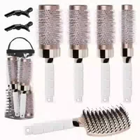 Haar Rundbürste Set Föhnen Glattes Haarstyling Ion Keramik W 1 st