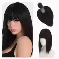 Haar Topper Clip in Pony 30cm 8x12cm 62g Kopfhaut Natürliche 1 st