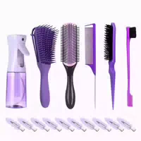 Haarbürsten Set Lockenbürste Sleek Bun Bürste Sprühflasche H 1 st