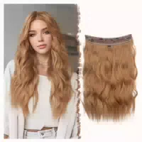 Haarverlängerung Synthetik Haarteile 27 613 60# Weiß Blond 5 1 st