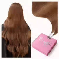 Haarextension Nanoring Echthaar Remy Kupfer 35 cm Nano 2 Nan 1 st