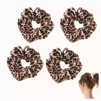 Haargummis Scrunchies Samt Damen Rosa 1 st