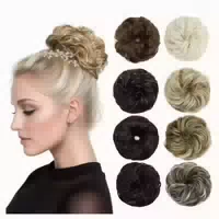 Haarteil Brötchen Scrunchies Updo Haarverlängerung Kastanien 1 st