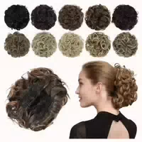 Haarteil Chignon Dutt 12h613# Hellbraun & Bleichweißblond Ge 1 st