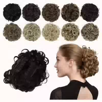 Haarteil Chignon Dutt Scrunchie Gelockt Synthetisch 1b# Schw 1 st