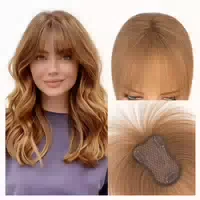 Haarteil Clipin Echthaar 360abdeckung Damen mit Pony 20g He 1 st