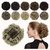 Haarteil Dutt Scrunchie Updo Haarverlängerung Kämme Natursch 1 st