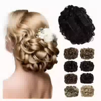 Haarteil Dutt Scrunchie Updo Haarverlängerung Kämme Natursch 1 st