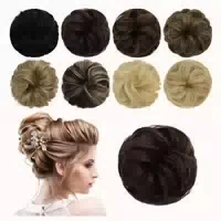 Haarteil Messy Bun Chignon Synthetisch Scrunchie Dunkelblond 1 st