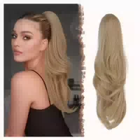 Haarteil Pferdeschwanz 27 613a# Blond und Aschblond Gemischt 1 st