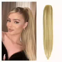 Pferdeschwanz Haarteil Claw 45 cm 140g Sandy Blonde Gebleich 1 st