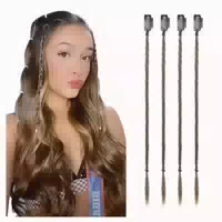 Haarverlängerung Clip Braid Extensions Frauen 35 cm Dunkelas 1 st