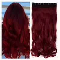 Haarverlängerung Clip in Gewellt 5 Clips Synthetic 43 cm Sch 1 st