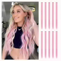 Haarverlängerung Clip in Synthetik Damen 55 cm Highlight Ros 1 st