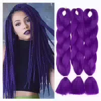 Haarverlängerung Braids 60 cm Pack Of 1 Lila zu Blau zu Pi 1 st