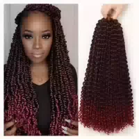 Haarverlängerung Crochet Twist Gehäkelt 61 T1b 27# 24inch 7 1 st