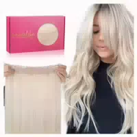 Haarverlängerung Echthaar Remy Platinblond 40cm 95g #60a Pla 1 st