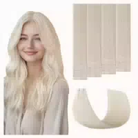 Haarverlängerung Echthaar Tape Unsichtbar Nahtlos 40cm #60 P 1 st