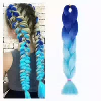 Haarverlängerung Ombre 24 Inch Pack Of 1 Dunkelblau Bis He 1 st