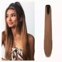 Ponytail Haarverlängerung Haarteil Zopf 55cm 55 cm Platinblo 1 st