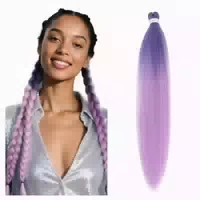 Haarverlängerungen 66 cm Pack Of 1 Dunkelviolett Bis Hellv 1 st
