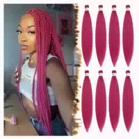 Haarverlängerungen Braids Synthetik Prestretched Crochet Hot 1 st